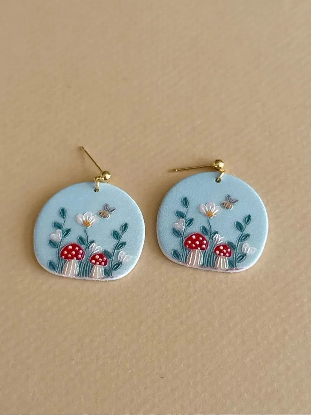 Mushroom DropโEarrings N2155